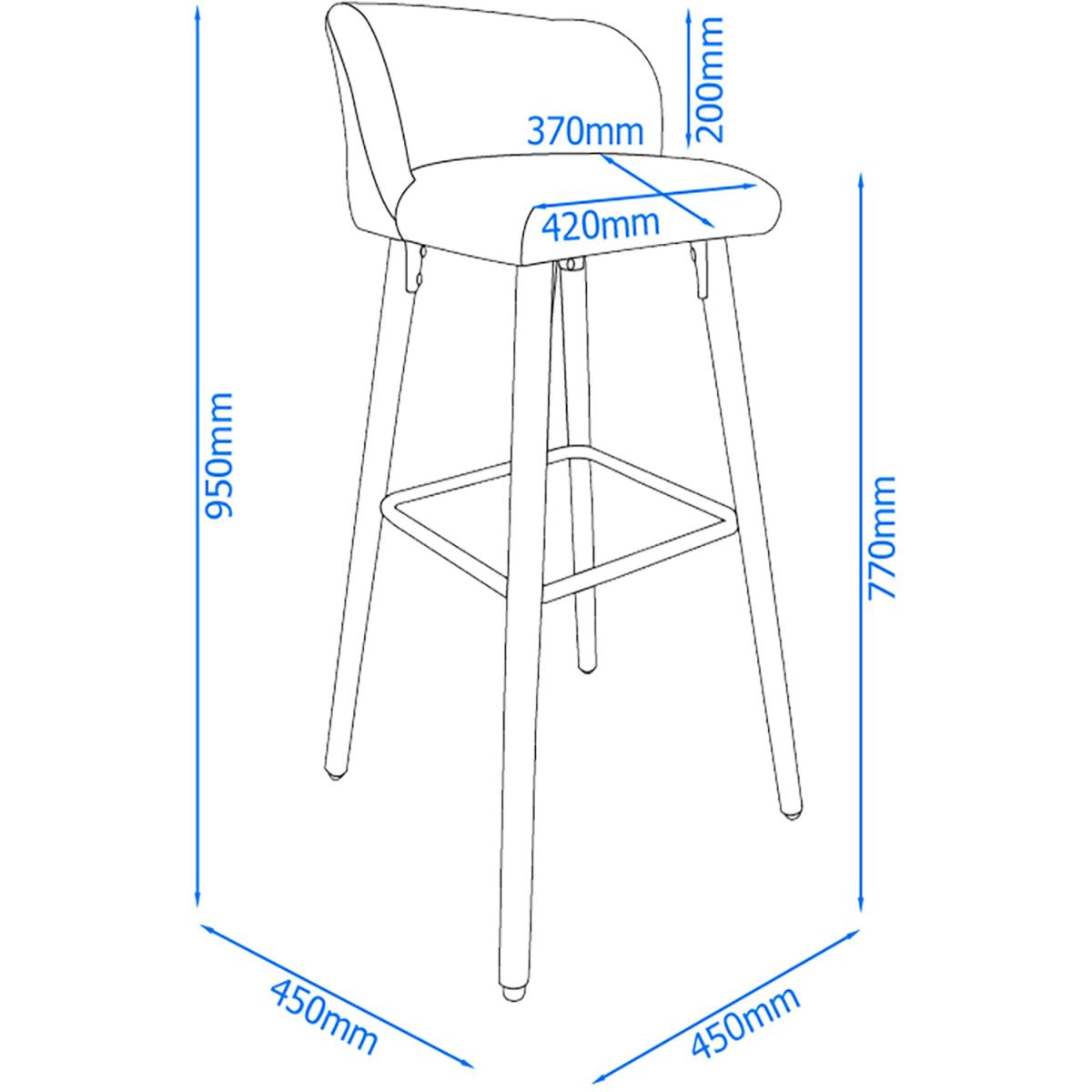 Alphason Claremont Bar Stool - Grey – image 5