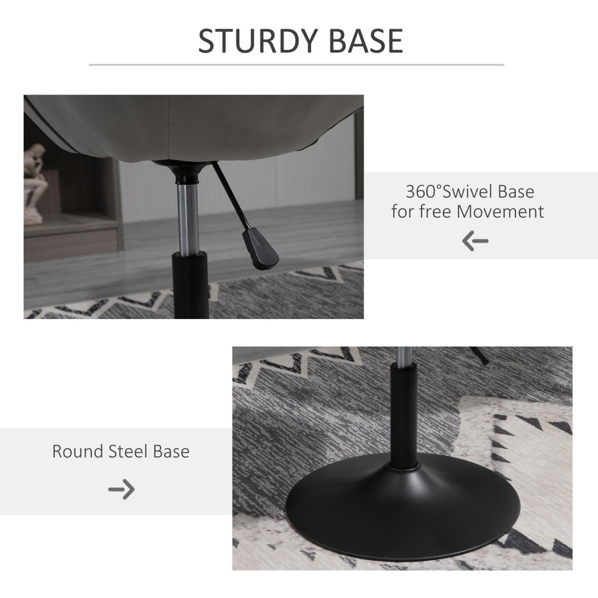Dining Height Accent Bar Stool - Grey – image 7