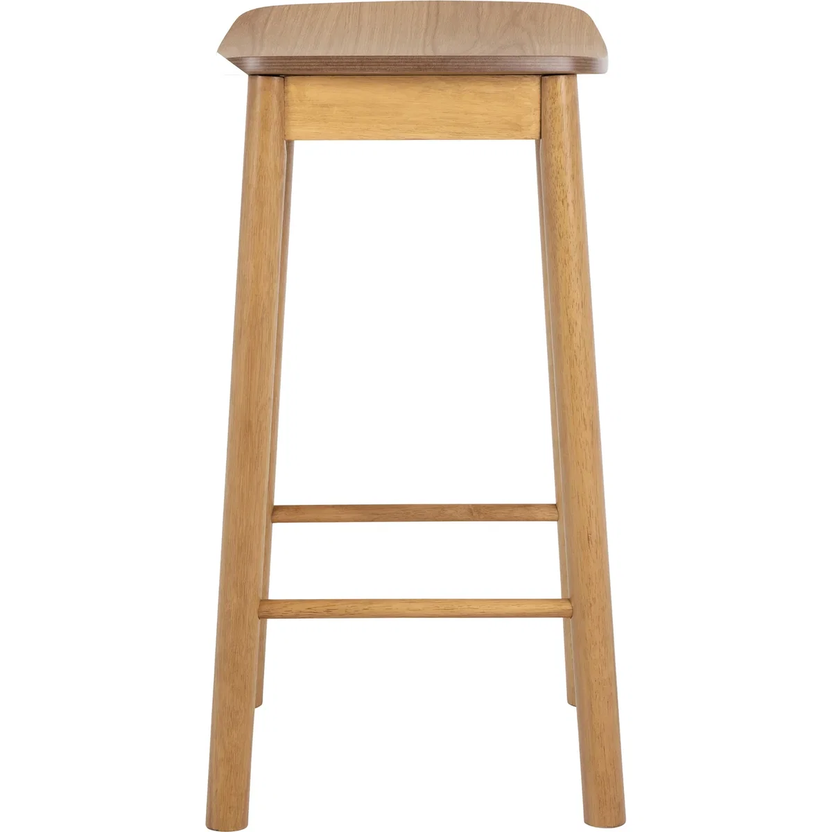 Barlow Bar Stool Without Back in Matt Oak Set of 2 - Oak – image 3