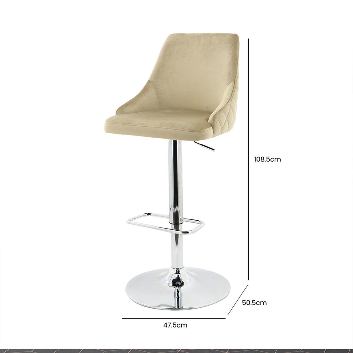 Bar Stool - Milan Cream - Champagne – image 2