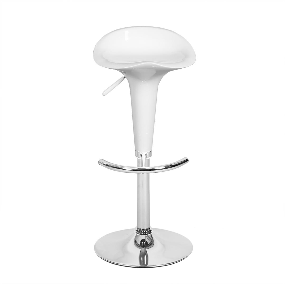 Elijah Set of 2 ABS Adjustable Barstools - White – image 2