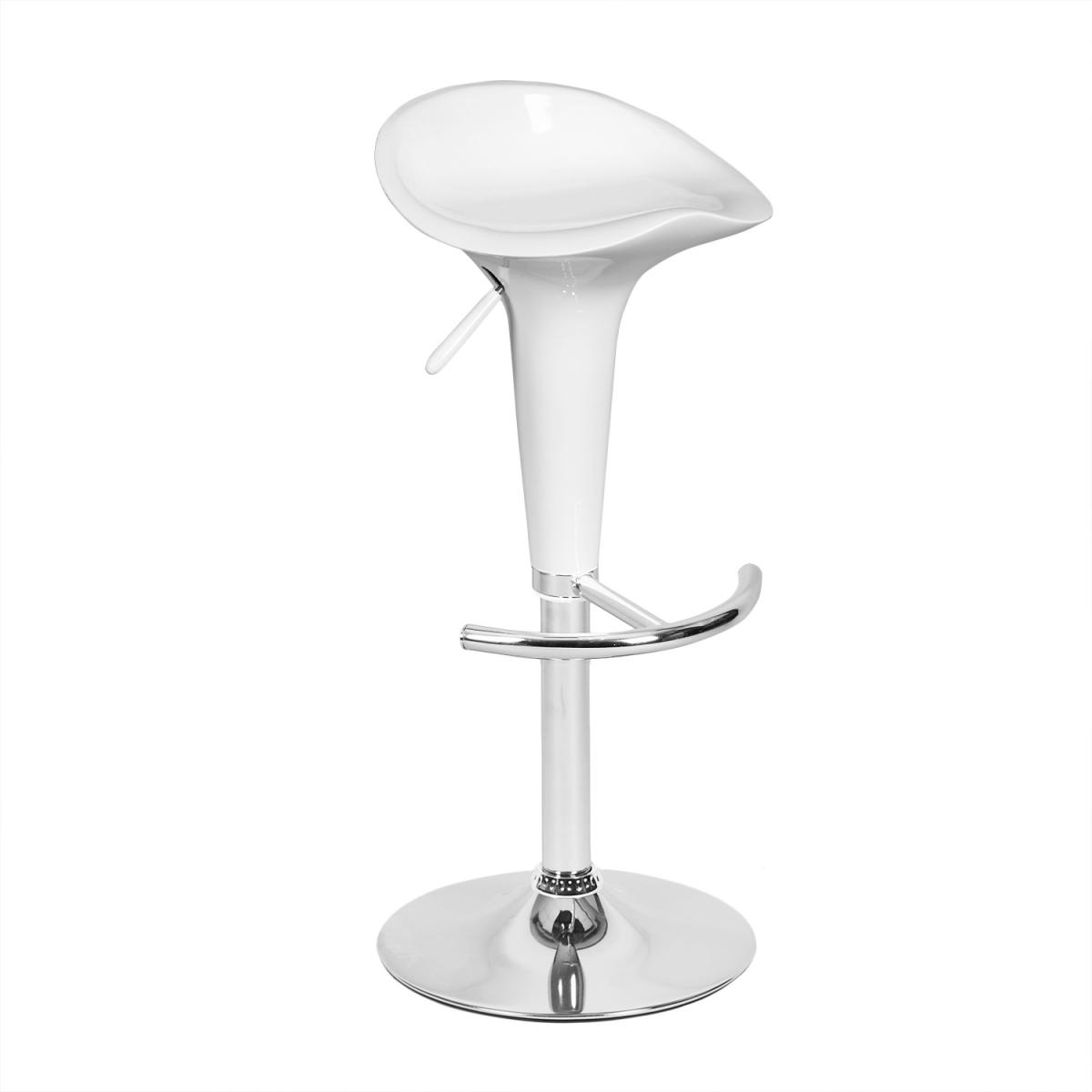 Elijah Set of 2 ABS Adjustable Barstools - White – image 3