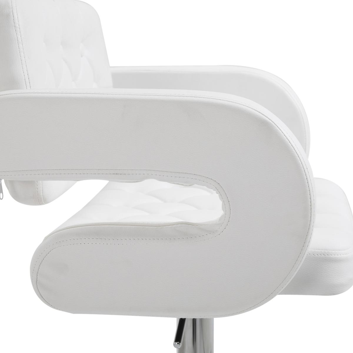 Height Adjustable Barstool with U shape Armrest - Black – image 19