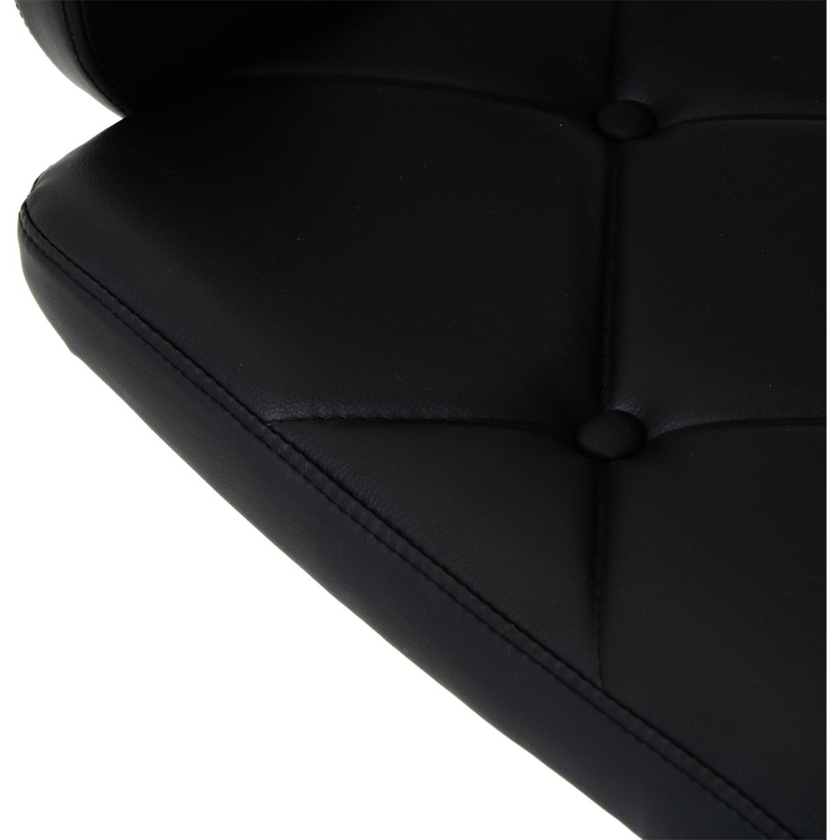 Height Adjustable Barstool with U shape Armrest - Black – image 10