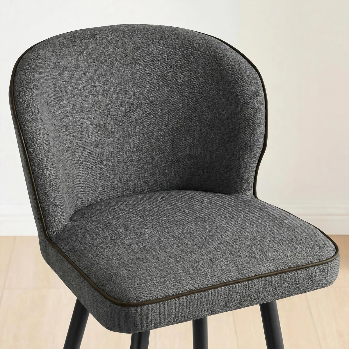 2x Catriona Grey Fabric Bar Chairs - Grey – image 4