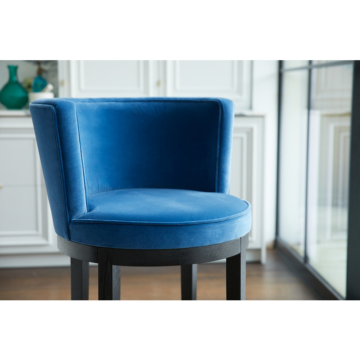 Margaux Bar Stool in Earl Grey Smart Velvet – image 5
