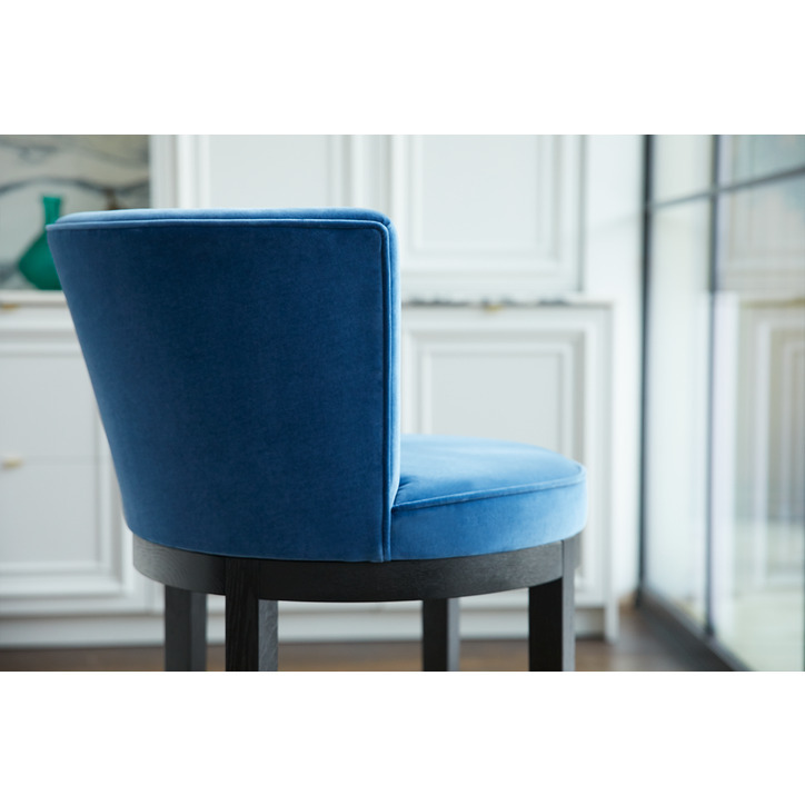 Margaux Bar Stool in Abalone Smart Slubby Cotton – image 3