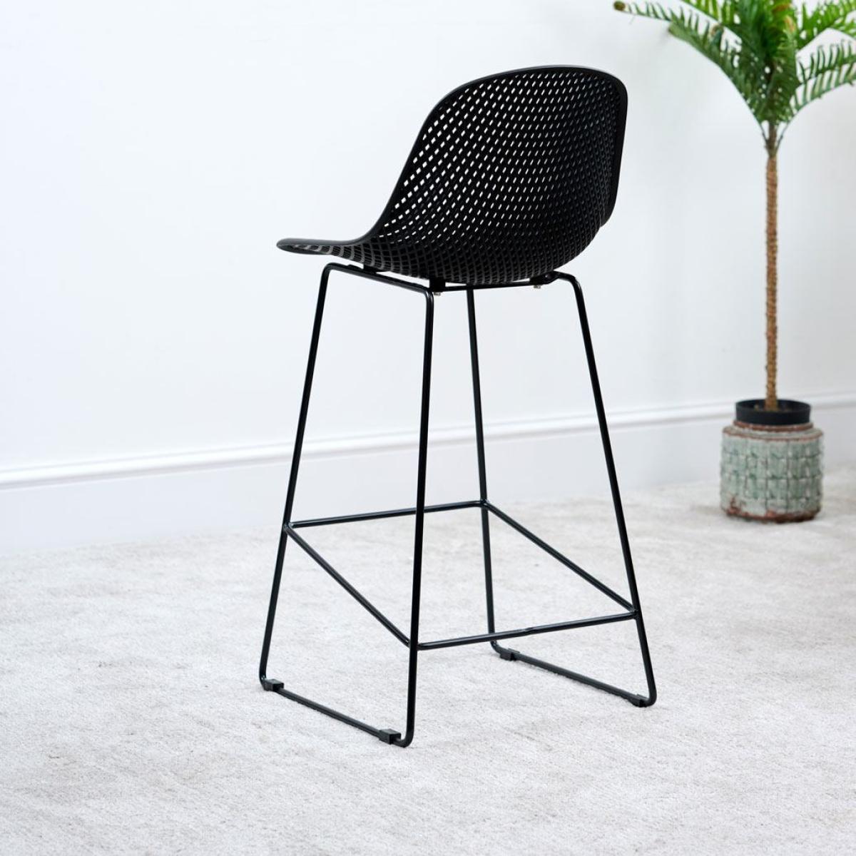 Ashwin Set of 2 Bar Stools - Black – image 2
