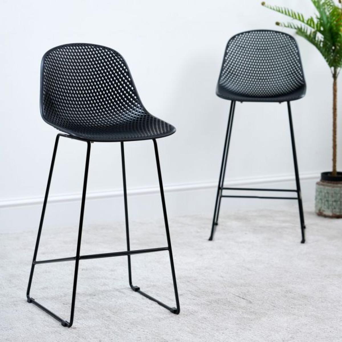 Ashwin Set of 2 Bar Stools - Black – image 1