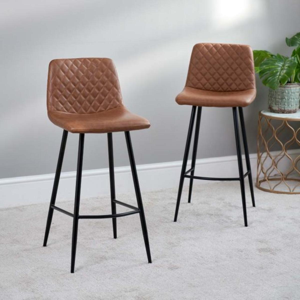 Ripley Bar Stool - Tan Set of 2 – image 1
