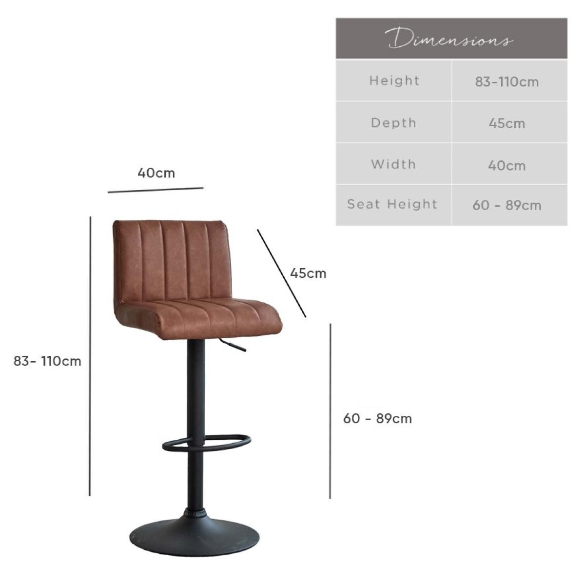 George Bar Stool in Tan – image 8