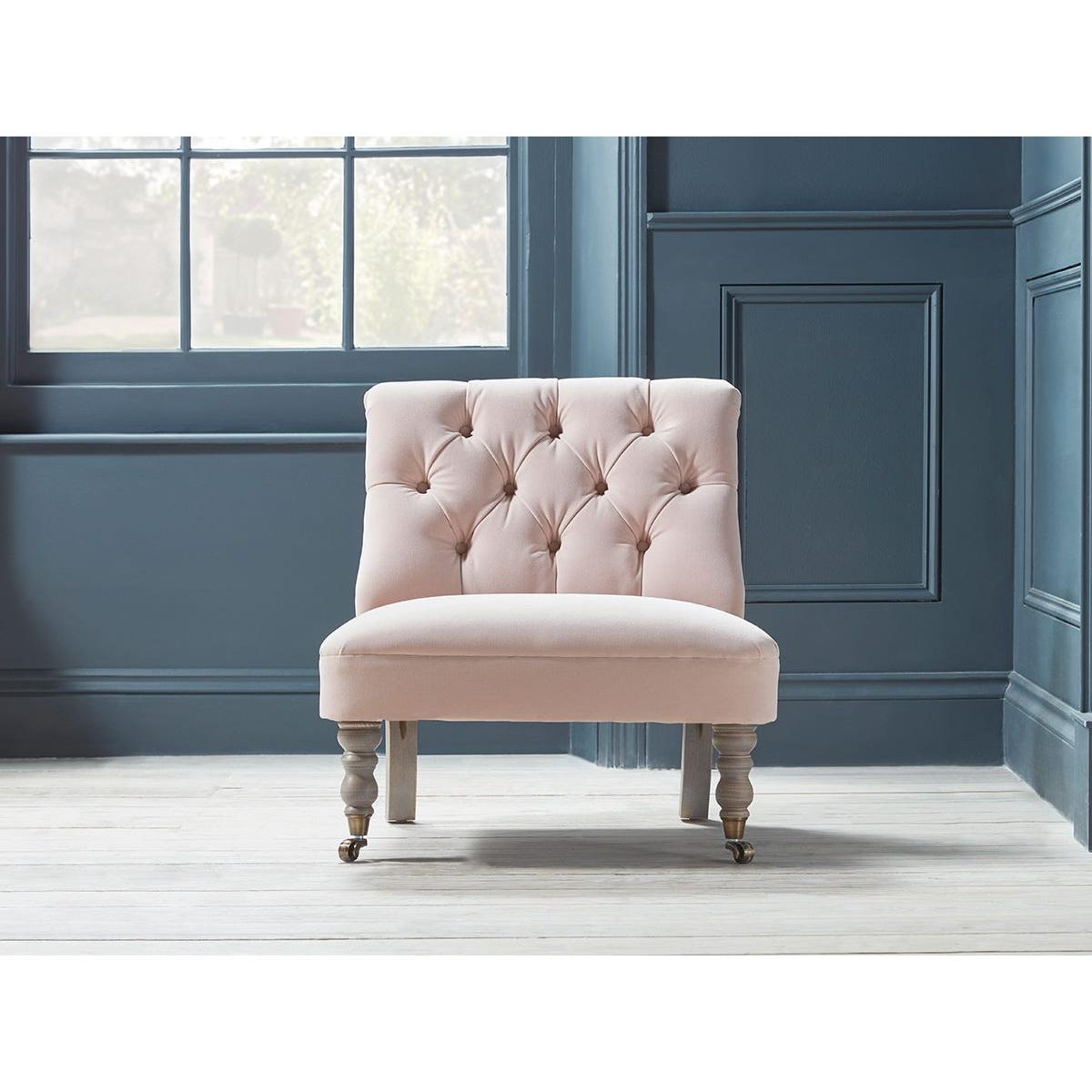 Domme Armchair – Steel Cotton Linen – image 7