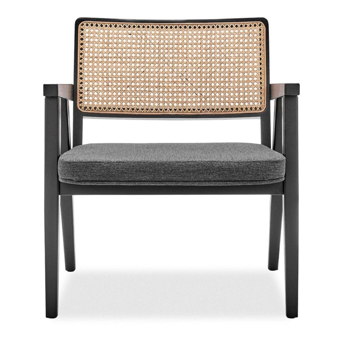 £100 Off Lambert Wooden Accent Chair, Dark Grey & Black – image 3
