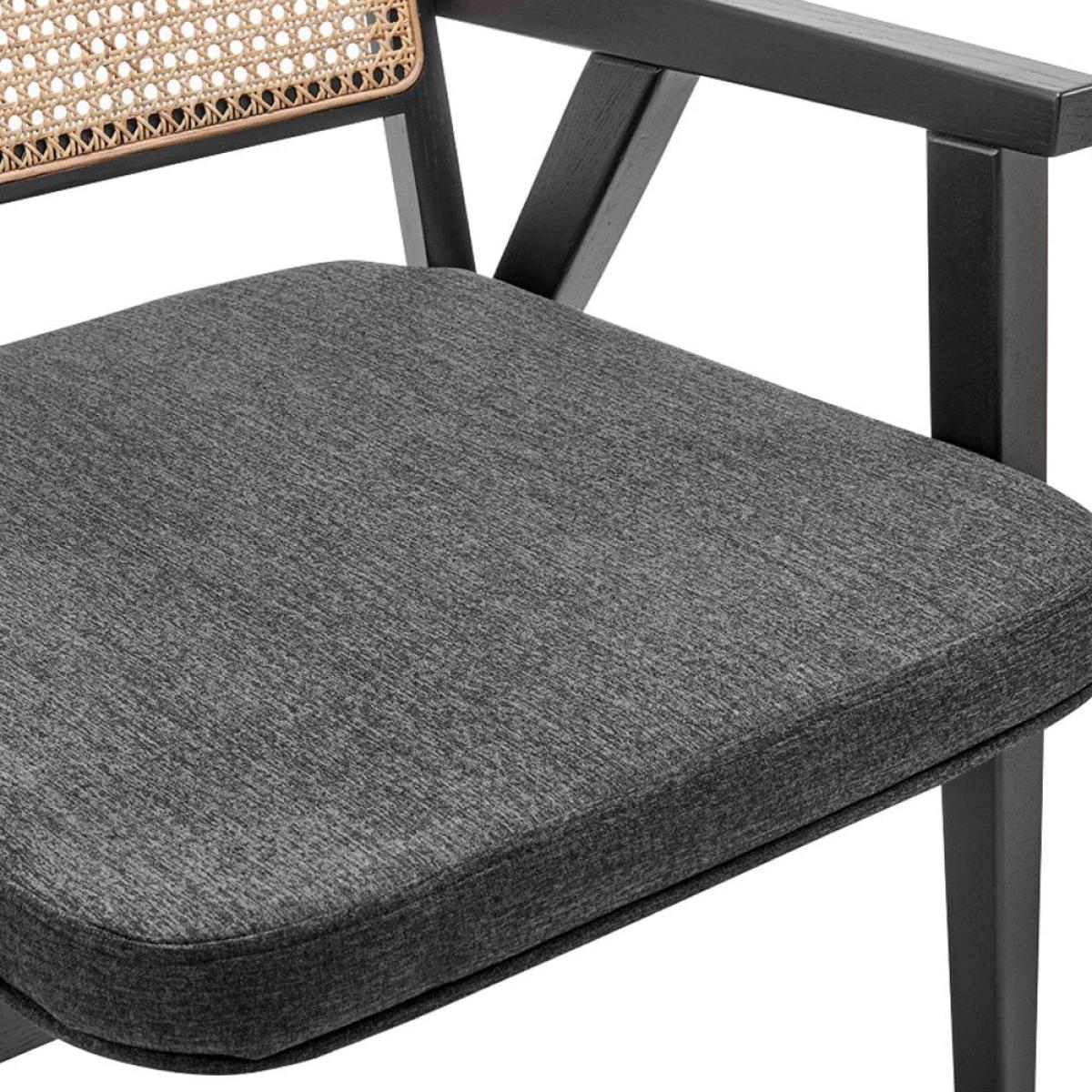 £100 Off Lambert Wooden Accent Chair, Dark Grey & Black – image 7
