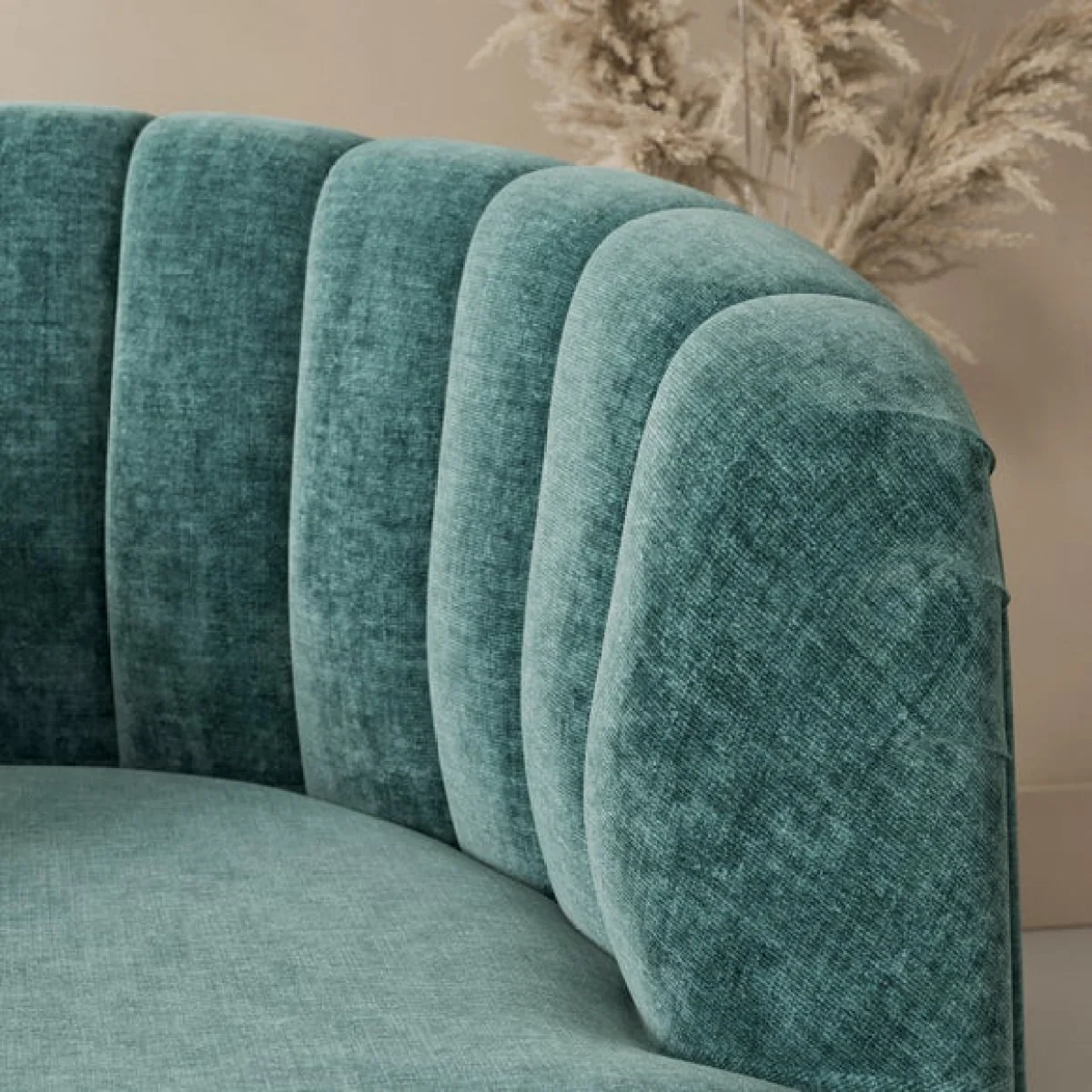 Elena Luxe Chenille Scalloped Swivel Chair – image 3