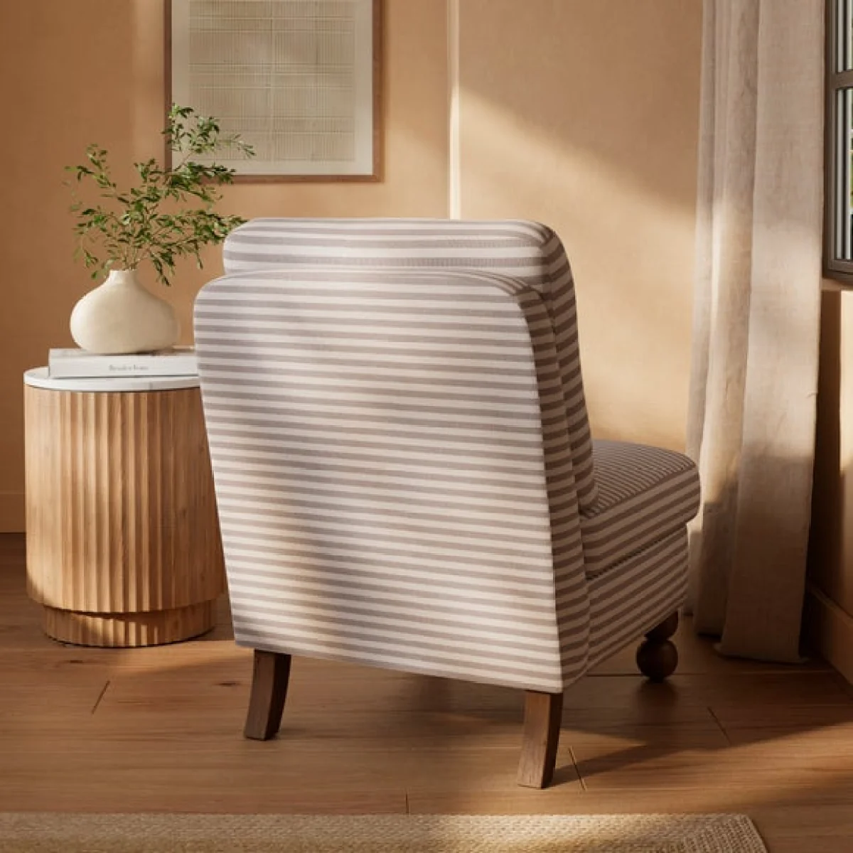 Pip Linford Stripe Accent Chair – image 2