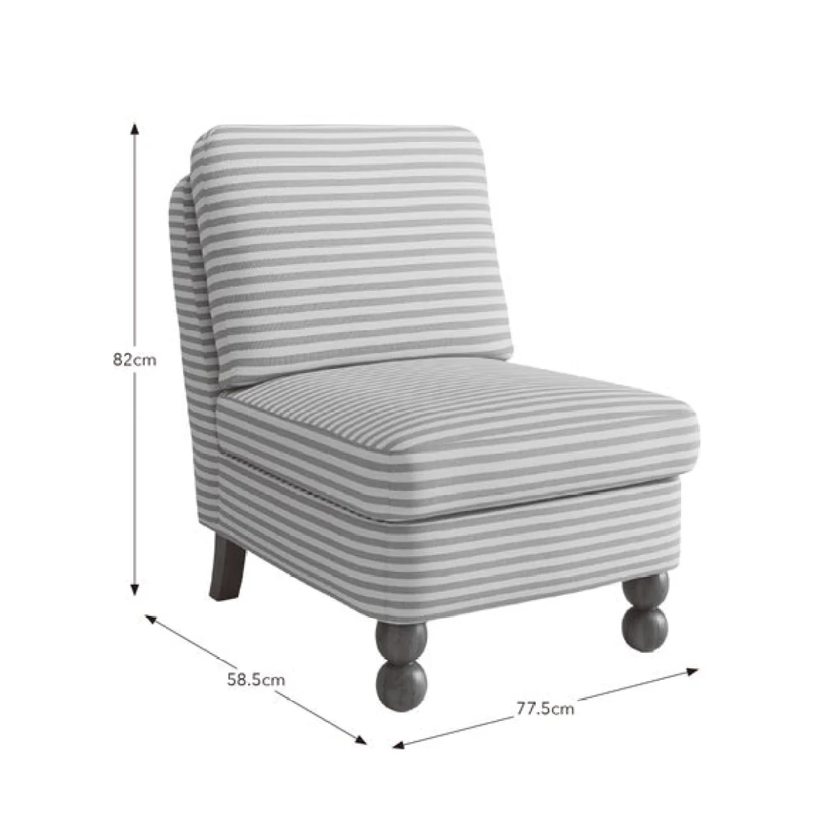 Pip Linford Stripe Accent Chair – image 9