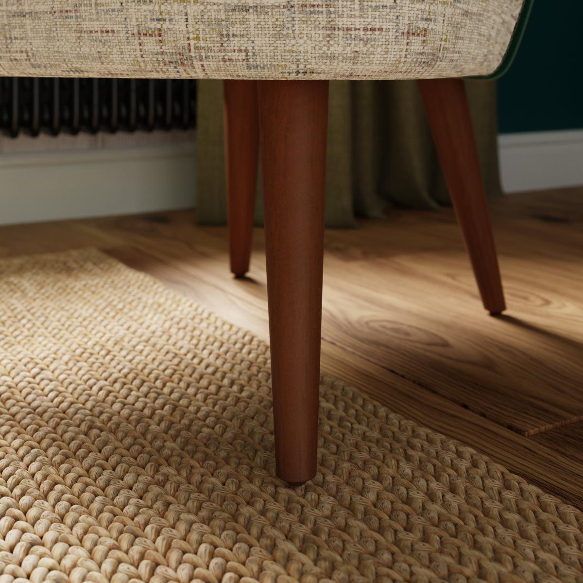 Elsie Contrast Piping Chenille Cocktail Chair – image 5