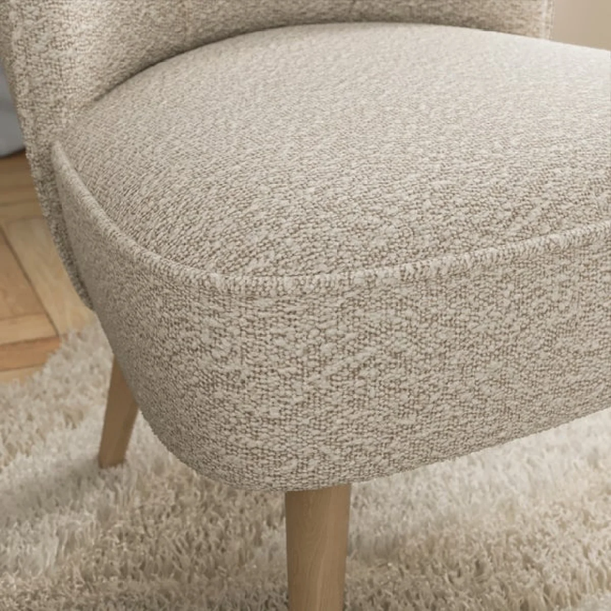 Elsie Tonal Boucle Cocktail Chair – image 3