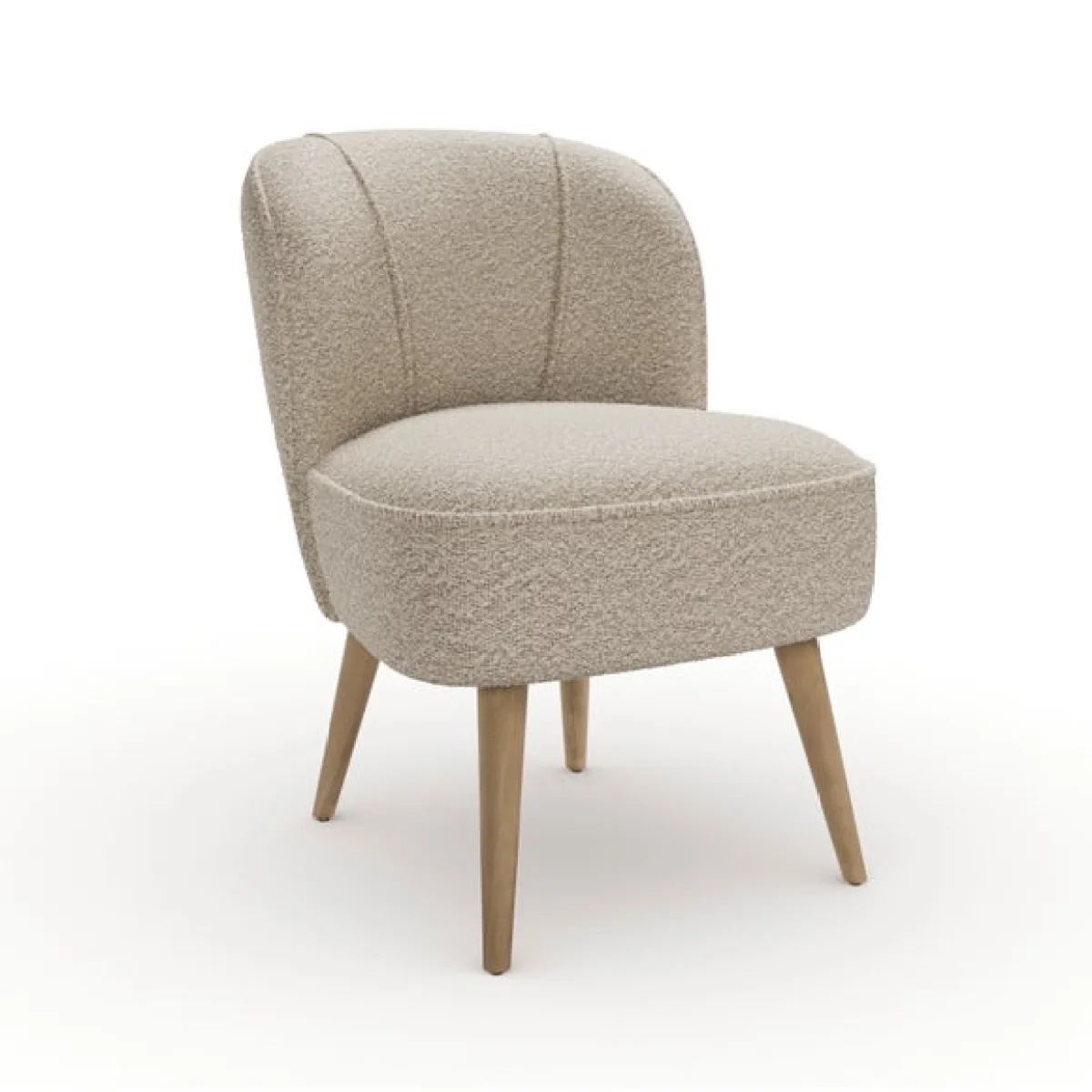 Elsie Tonal Boucle Cocktail Chair – image 8