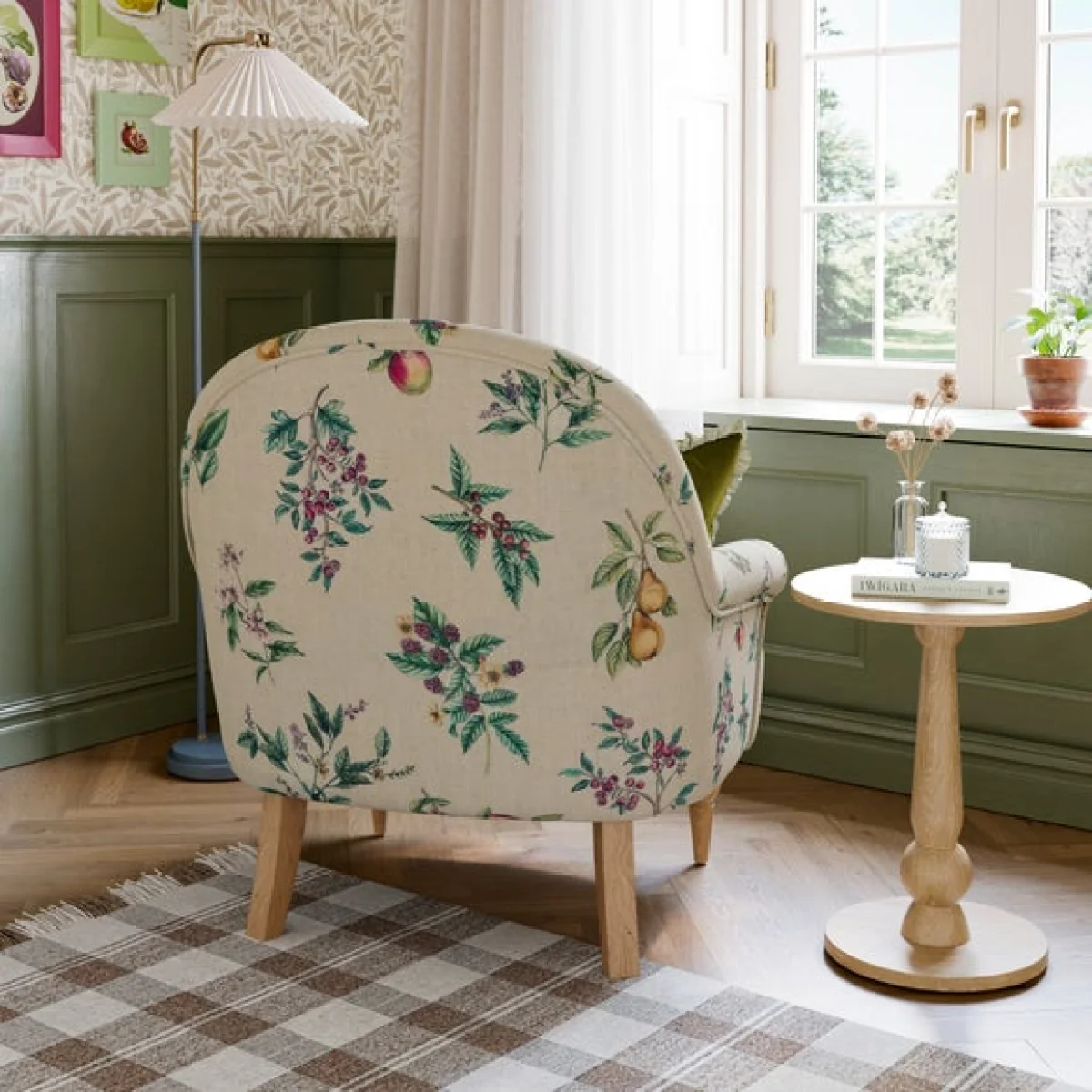 Petit Botanical Orchard Print Occasional Armchair – image 2