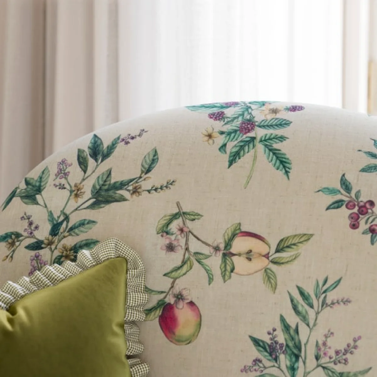 Petit Botanical Orchard Print Occasional Armchair – image 4