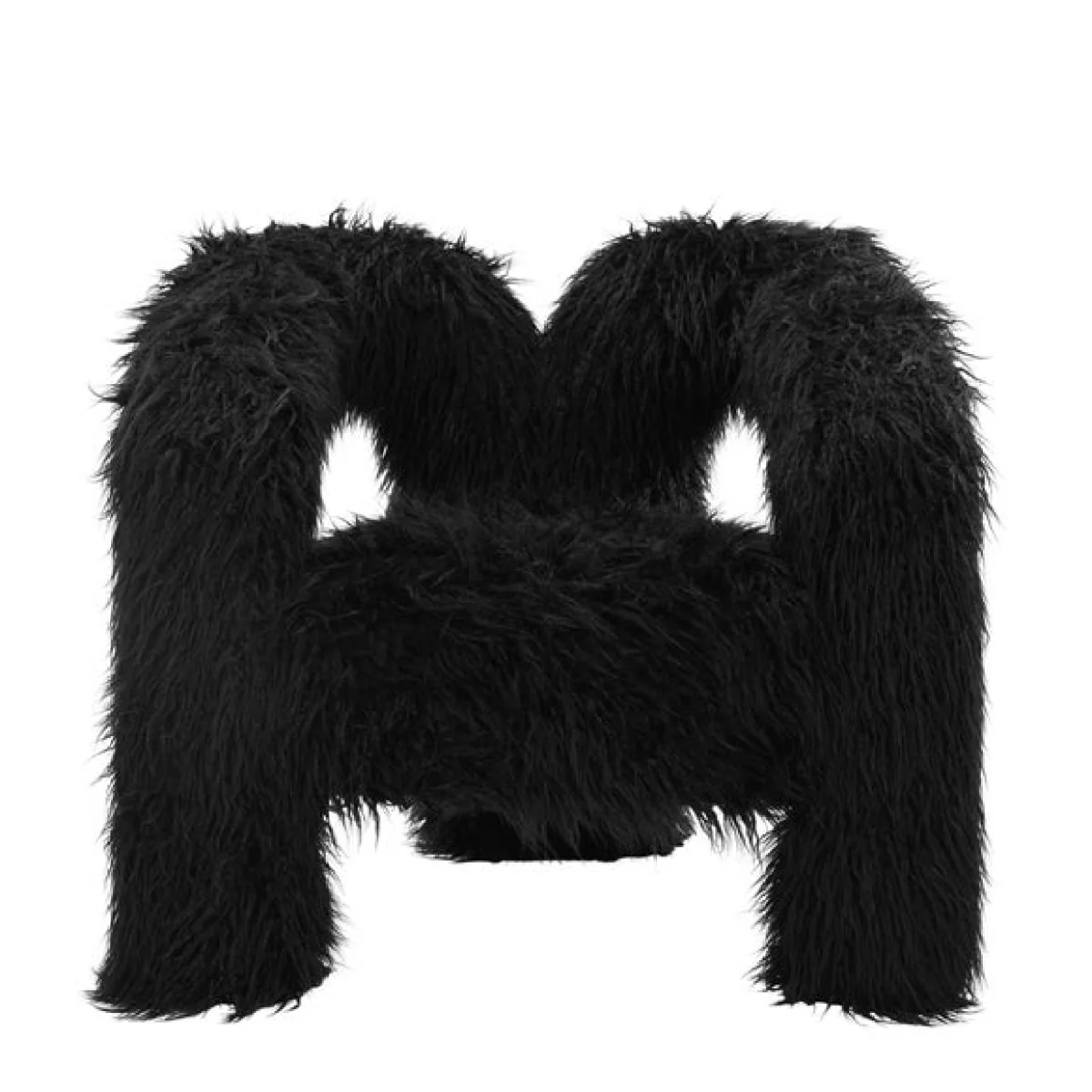 Freyja Faux Mongolian Fur Occasional Chair – image 3