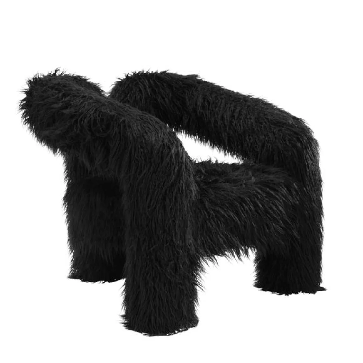 Freyja Faux Mongolian Fur Occasional Chair – image 4