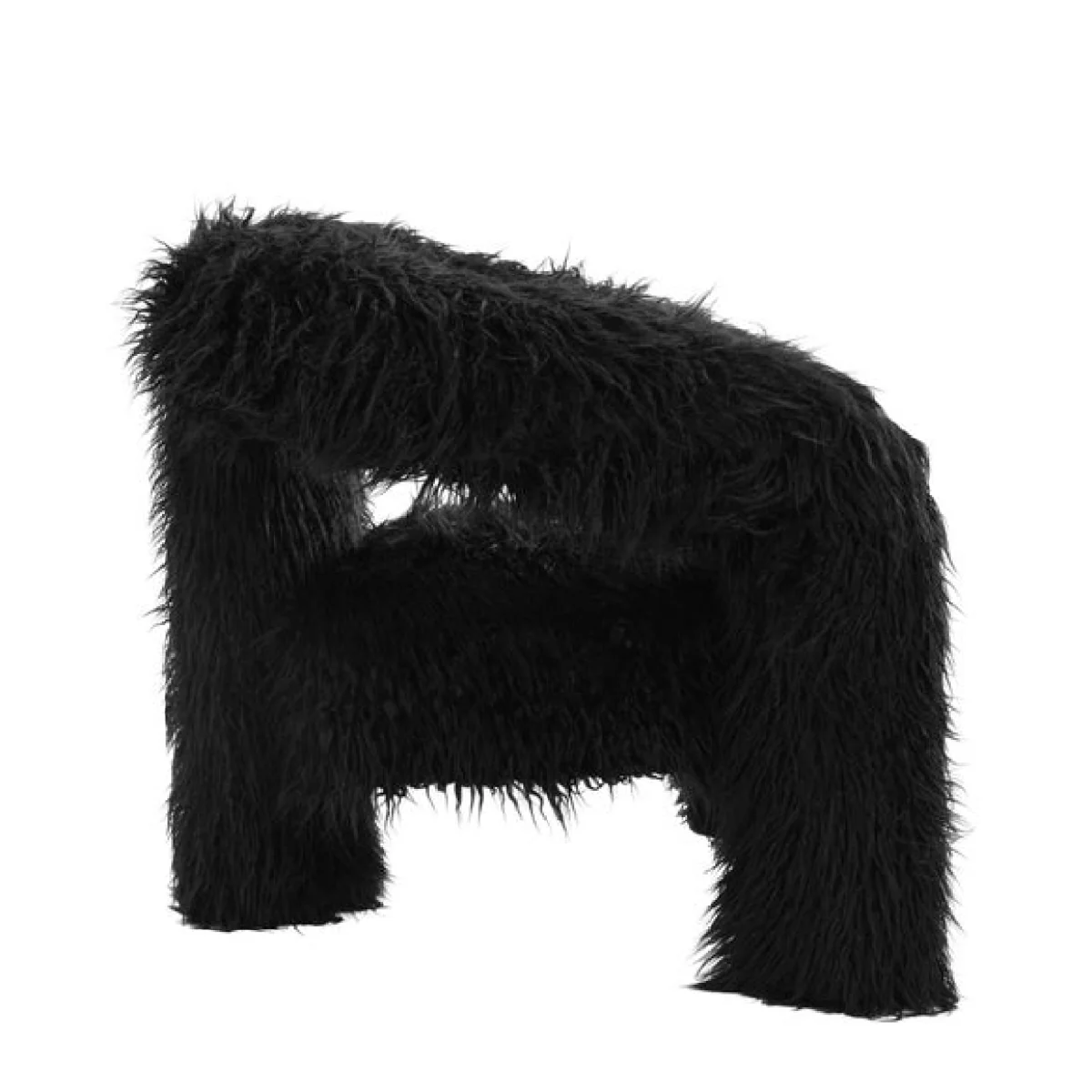 Freyja Faux Mongolian Fur Occasional Chair – image 5