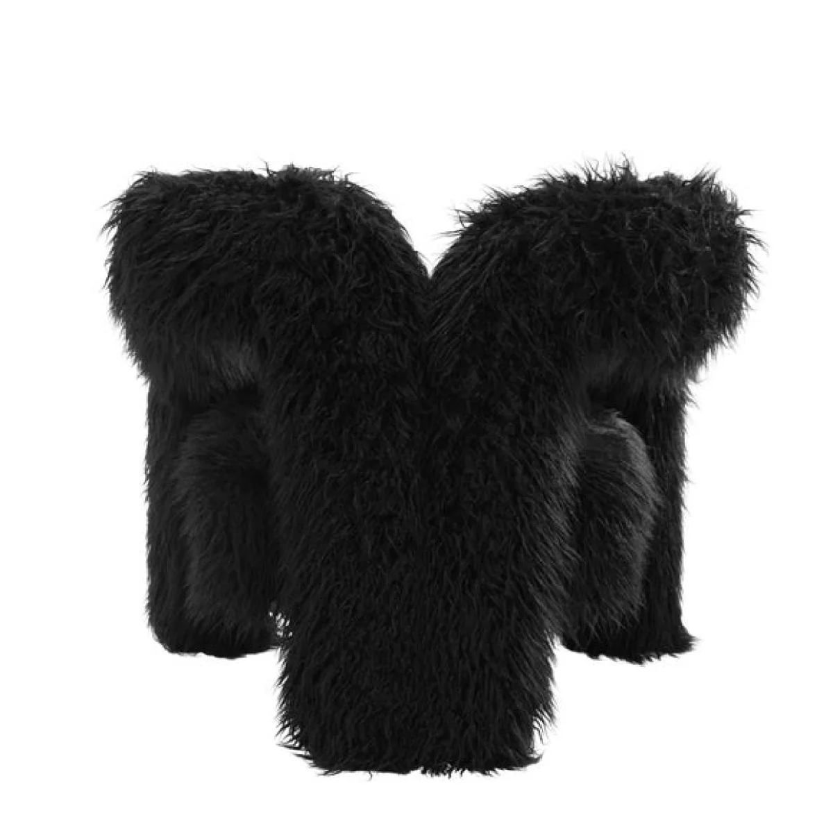 Freyja Faux Mongolian Fur Occasional Chair – image 6