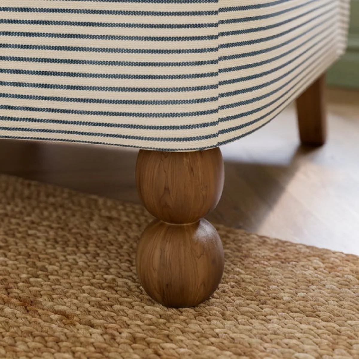 Pip Wood Block Stripe Accent Chair – image 4