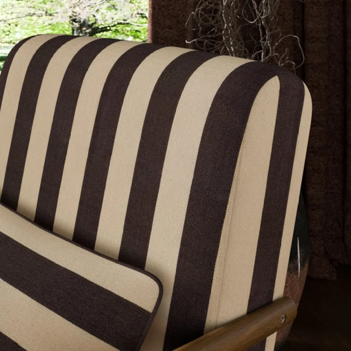 Alpine Woven Stripe Spindle Chair – image 3