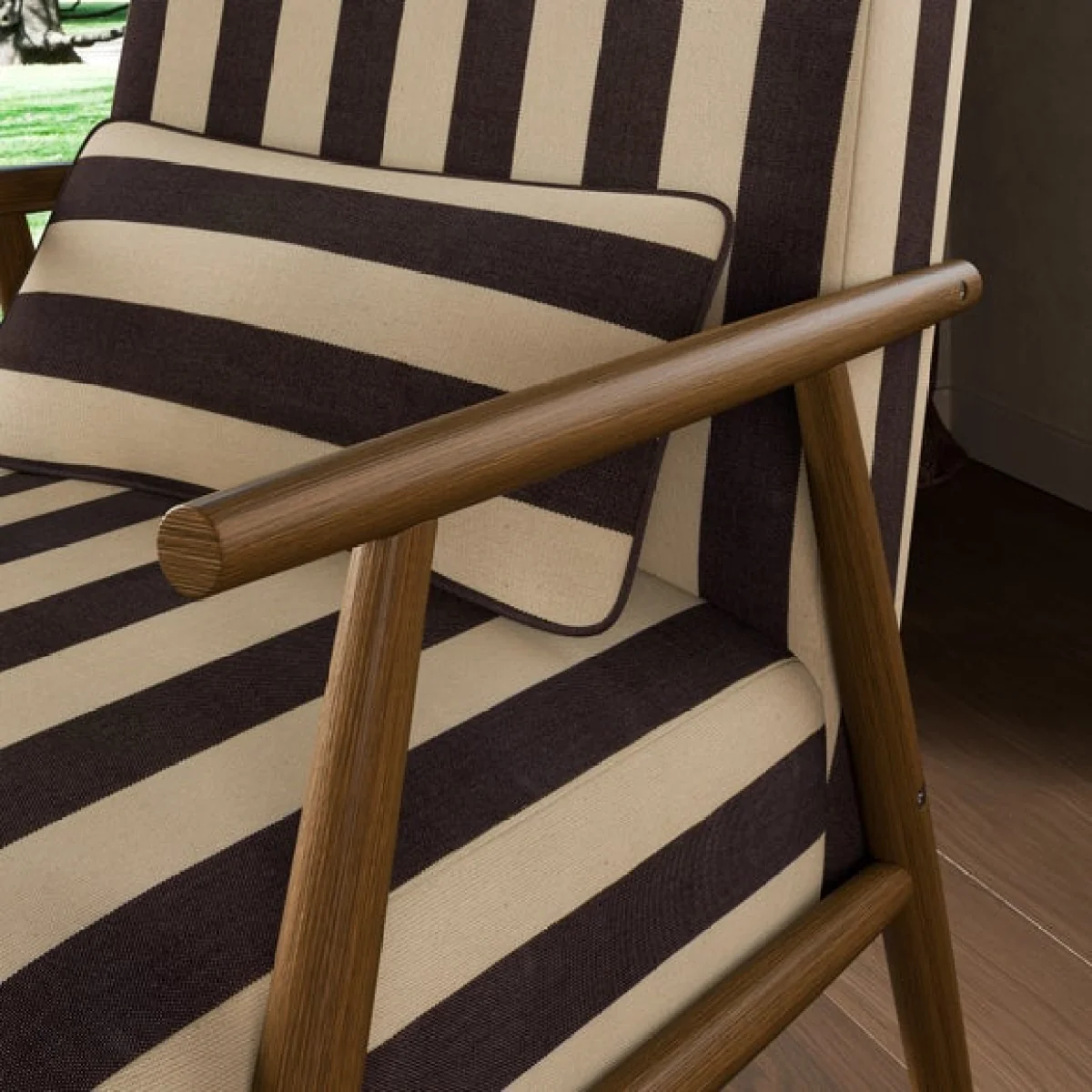 Alpine Woven Stripe Spindle Chair – image 4