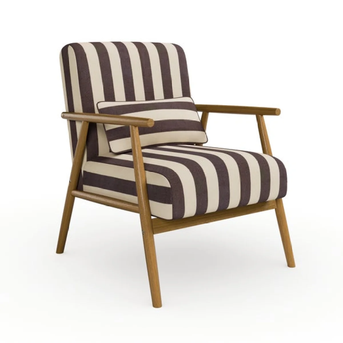 Alpine Woven Stripe Spindle Chair – image 8