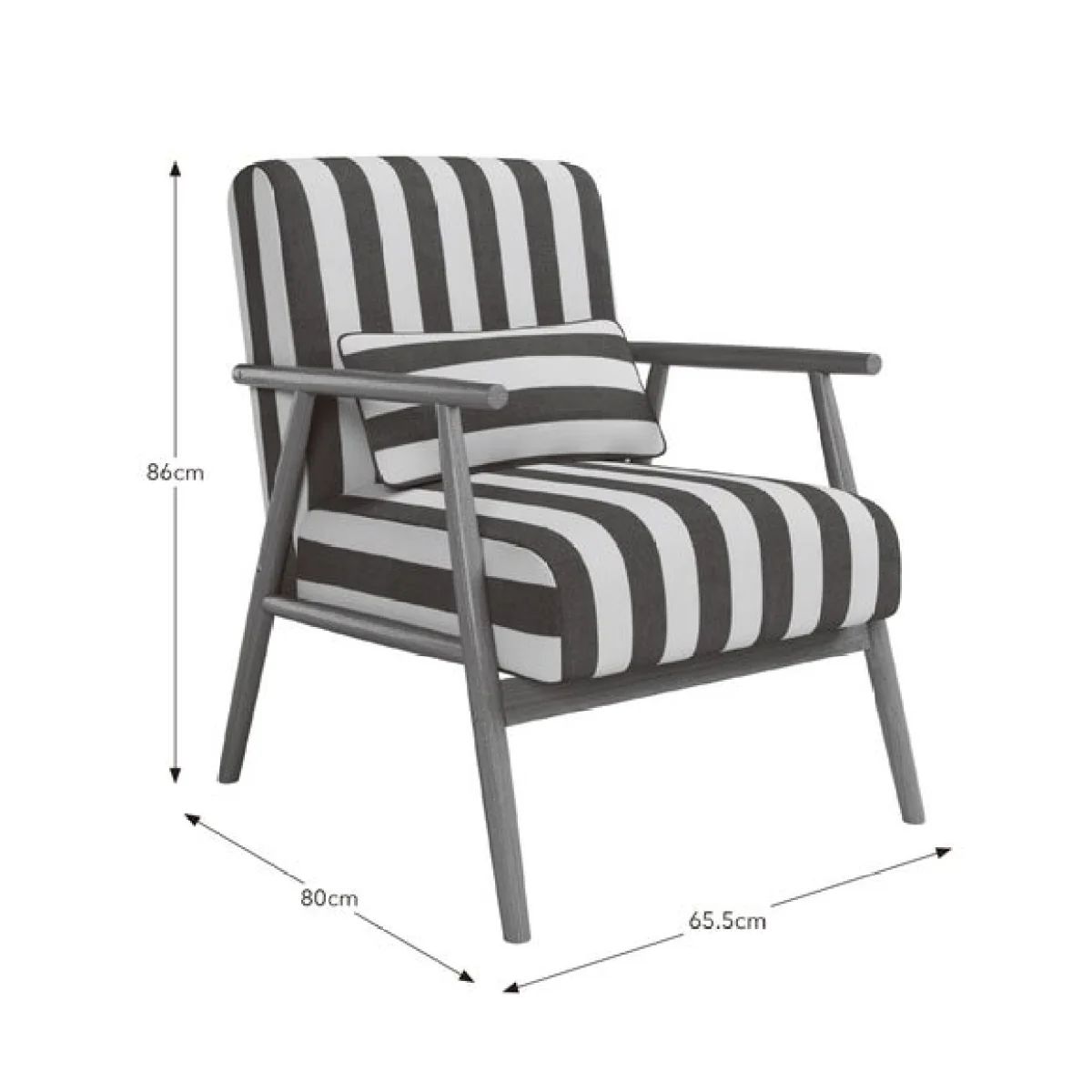Alpine Woven Stripe Spindle Chair – image 9