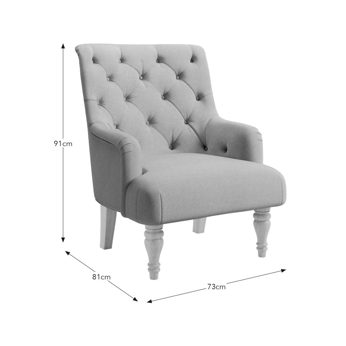 Return - Arianna Button Back Accent Chair, Honey – image 8