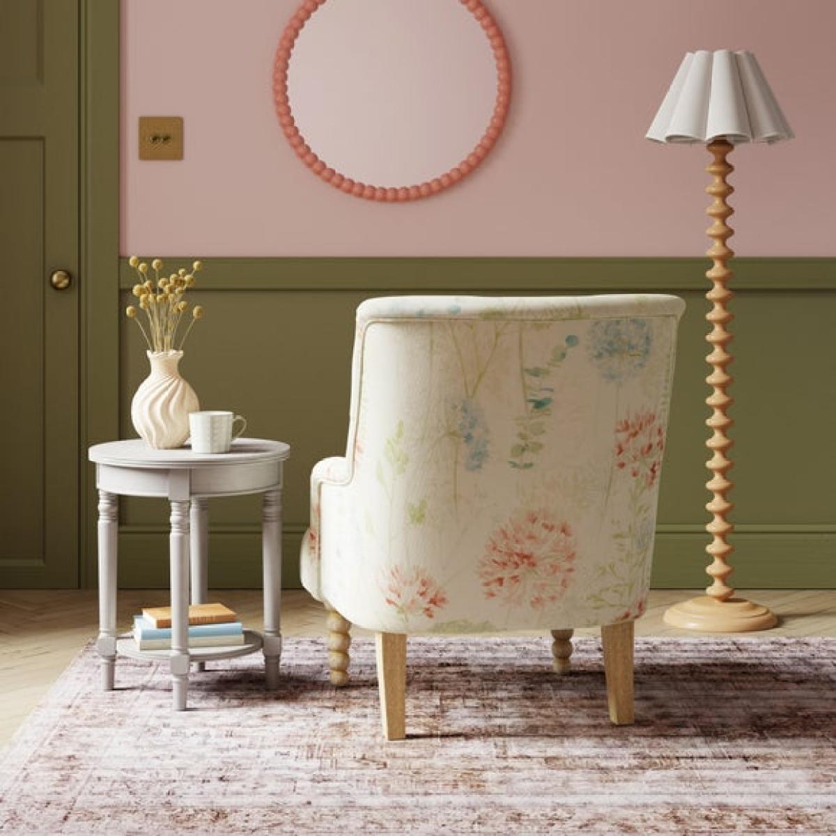 Arianna Flatweave Country Meadow Occasional Armchair – image 2