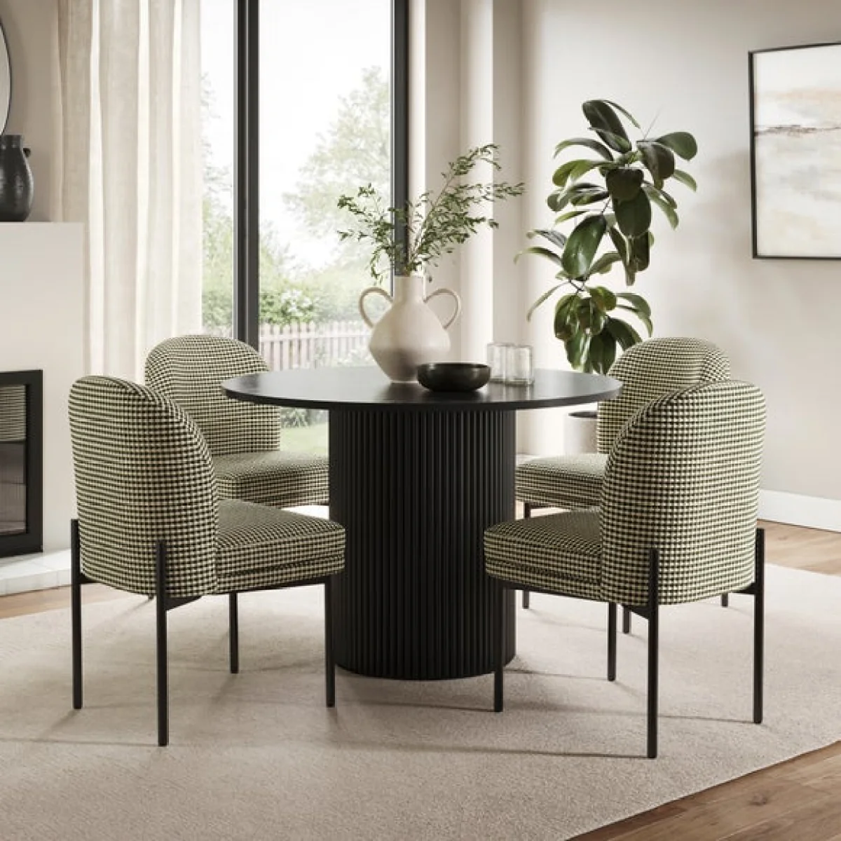 Carey Double Upholstered Dining Chair, Bobble Chenille – image 2