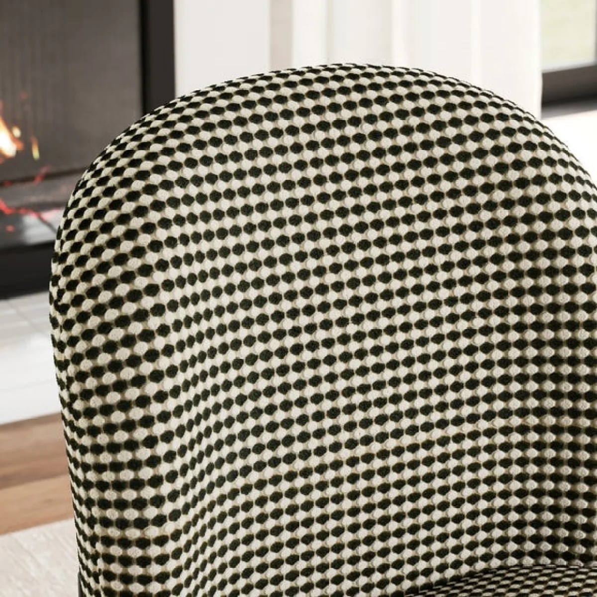 Carey Double Upholstered Dining Chair, Bobble Chenille – image 3