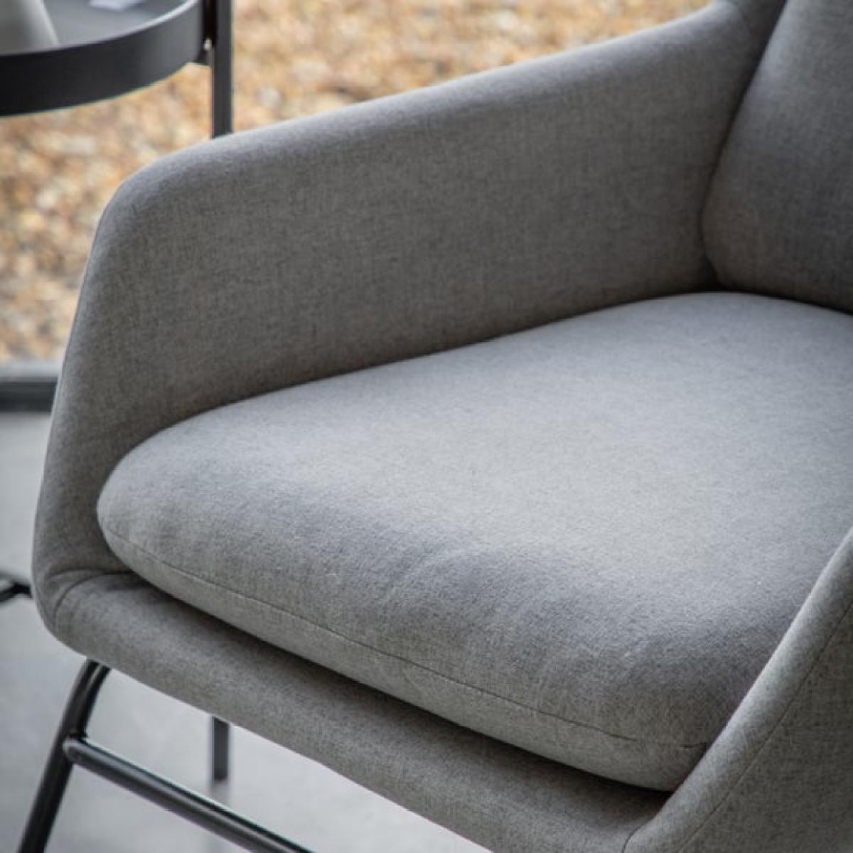 Return - Floris Metal Frame Fabric Accent Chair – image 2