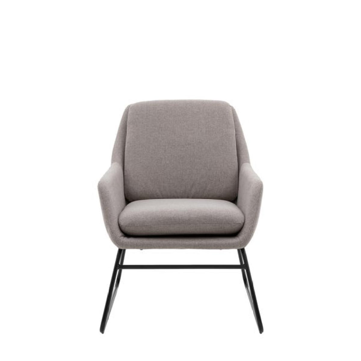Return - Floris Metal Frame Fabric Accent Chair – image 4