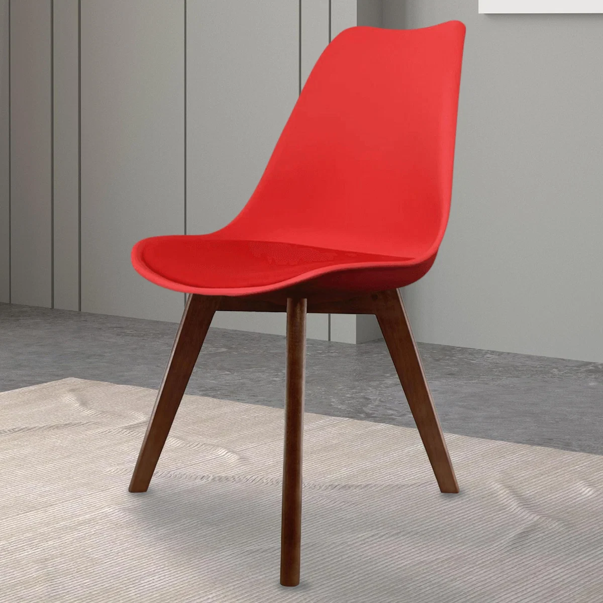 Fusion Living Soho Plastic Dining Chair with Squared Legs – image 1