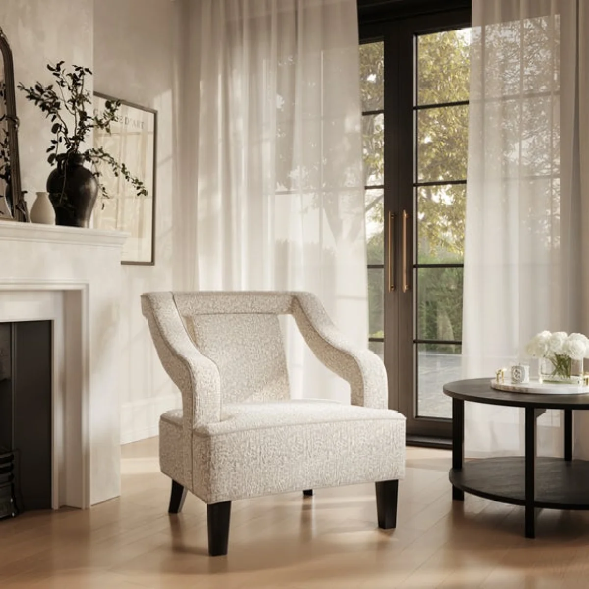 Sofia Chenille Accent Chair – image 2