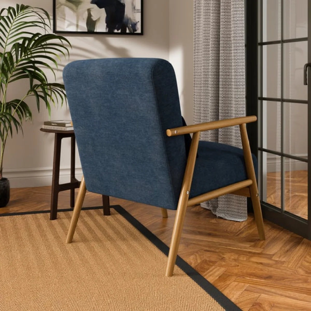 Alpine Chenille Spindle Chair – image 2