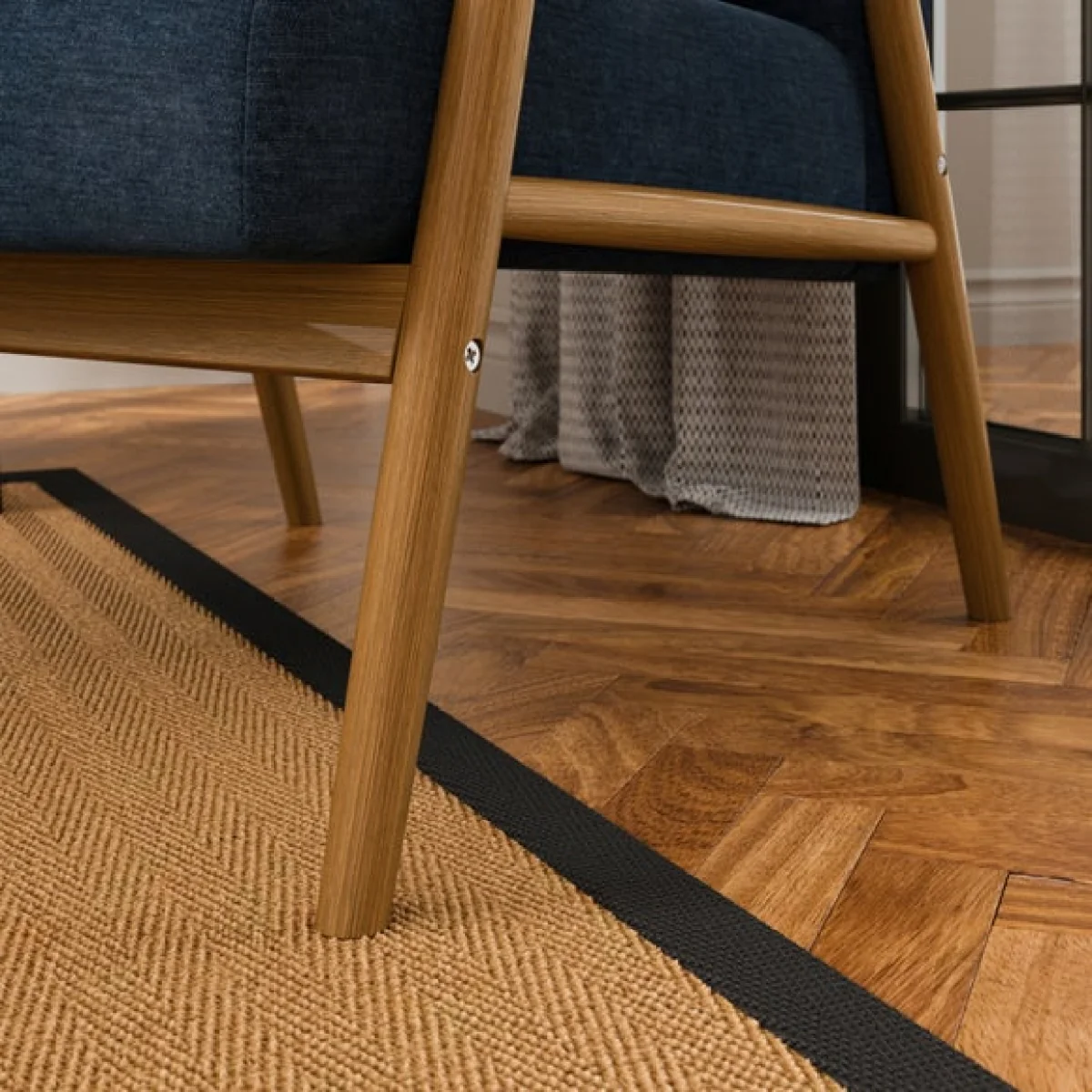 Alpine Chenille Spindle Chair – image 5