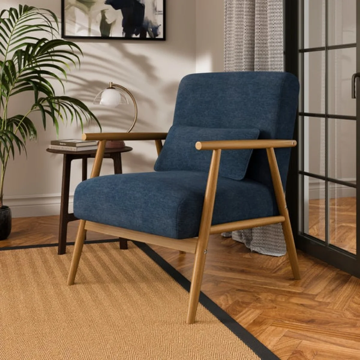 Alpine Chenille Spindle Chair – image 1