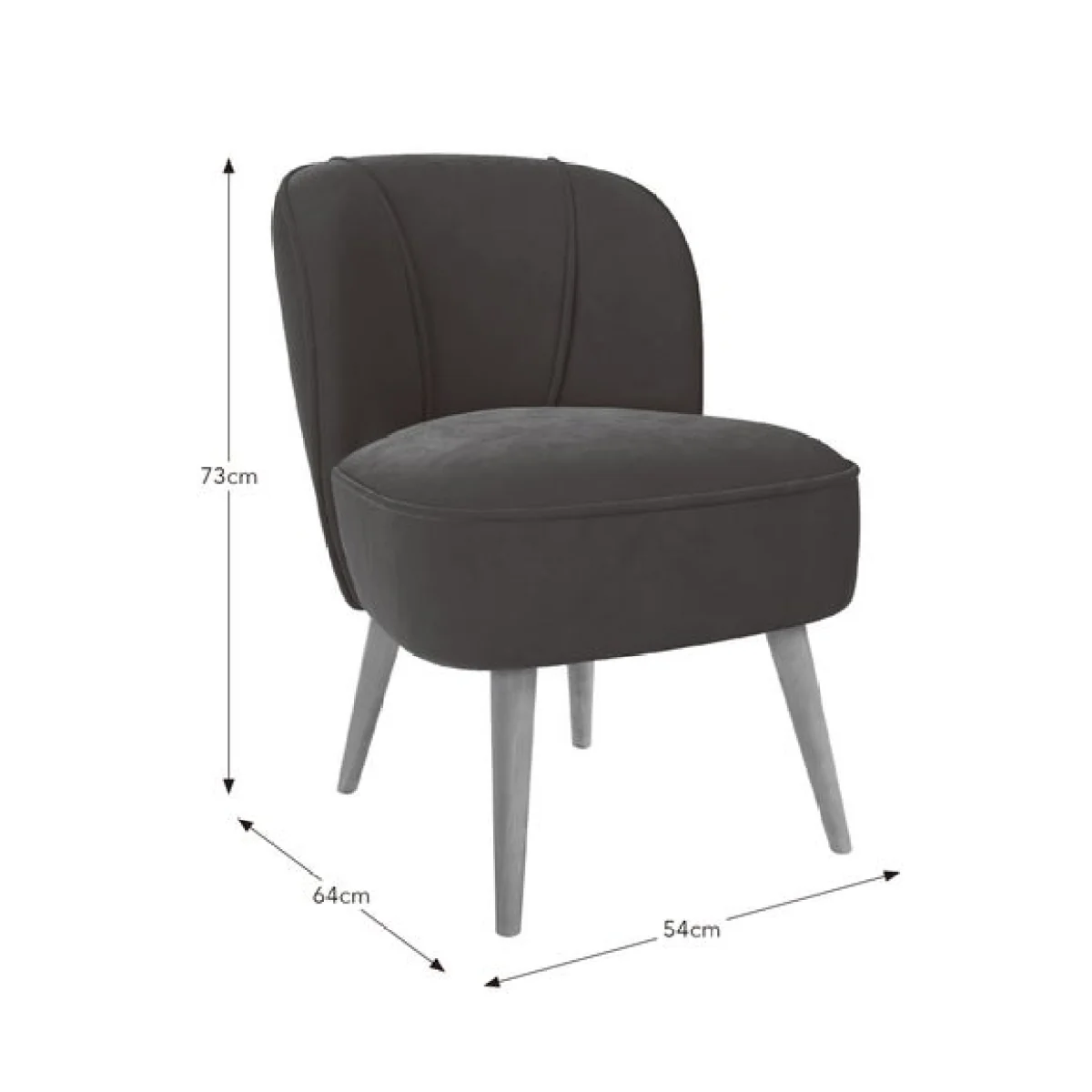 Elsie Velvet Cocktail Chair – image 9