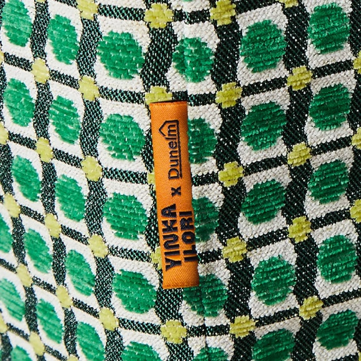 Yinka Ilori Swivel Dining Chair, Sweet Flows Green Fabric – image 3