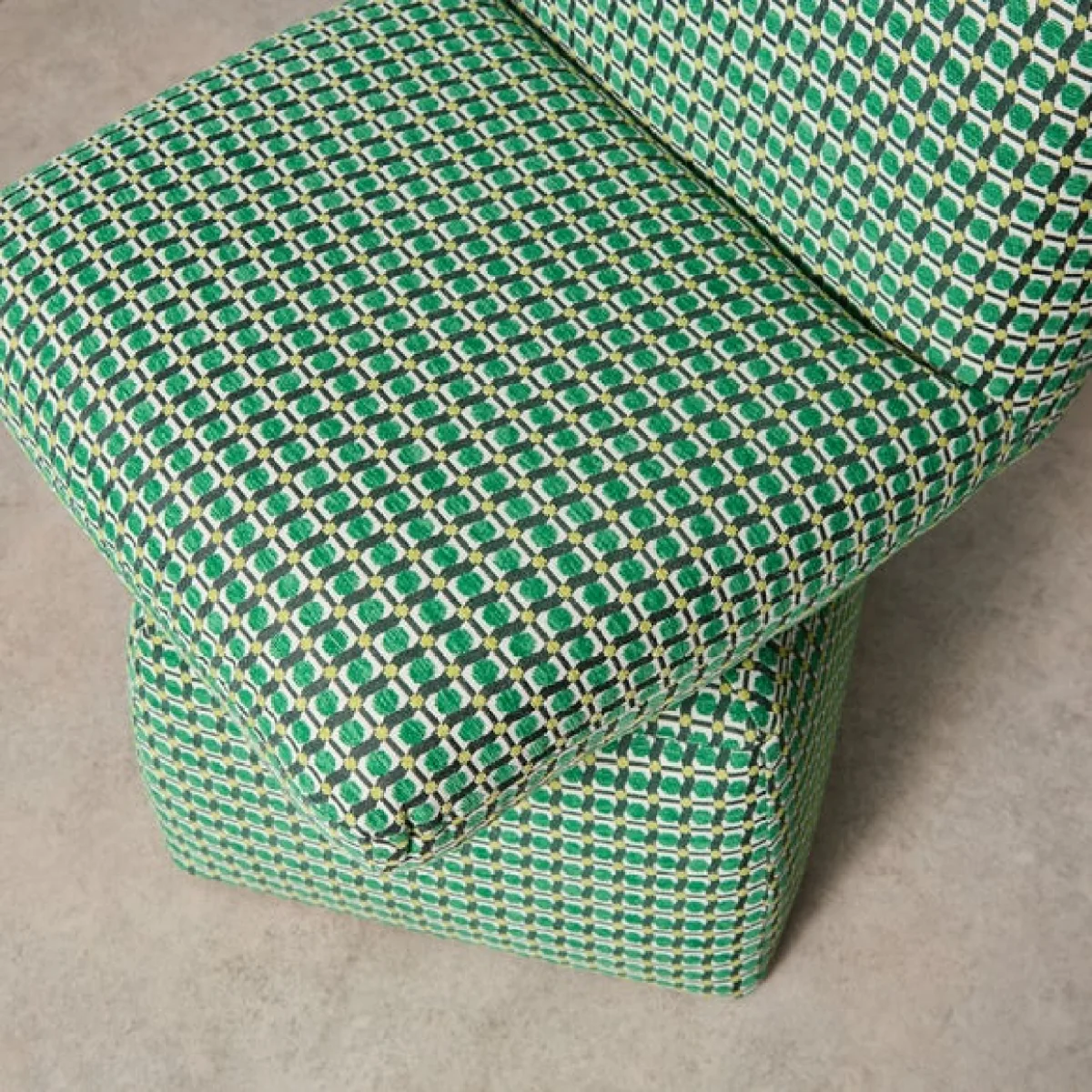 Yinka Ilori Swivel Dining Chair, Sweet Flows Green Fabric – image 4