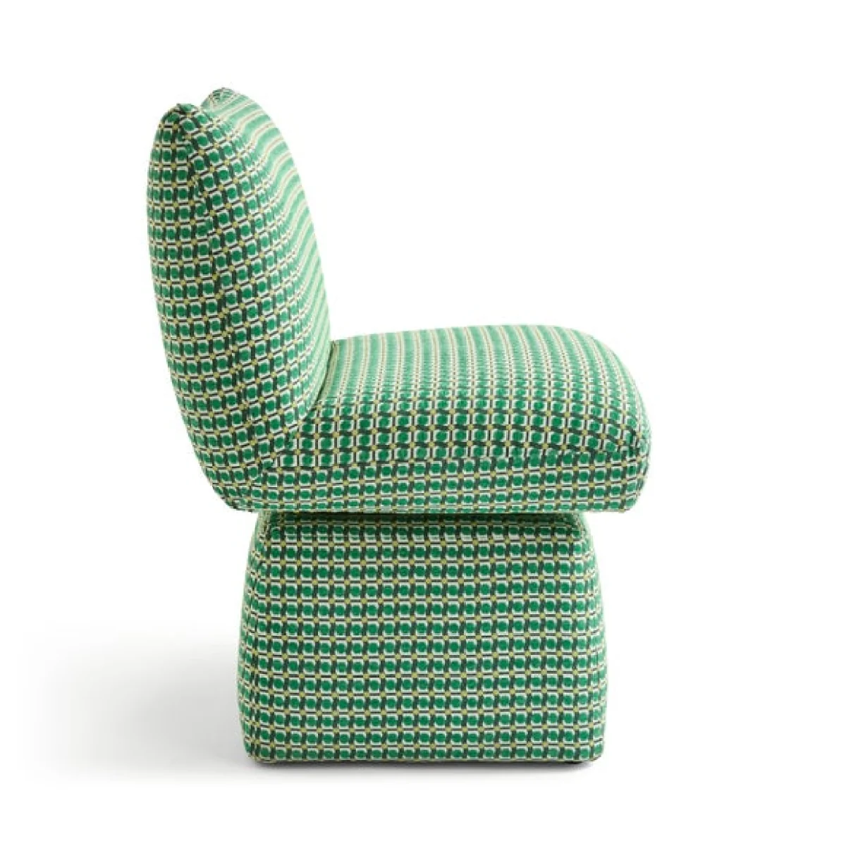 Yinka Ilori Swivel Dining Chair, Sweet Flows Green Fabric – image 7